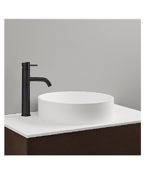 701628151 Qtoo - D line håndvaskarmatur, med høj model svingbar tud Ø22, 280mm, sort 1 Godrumsvvs.dk Qtoo - D line håndvaskarmatur, med høj model svingbar tud Ø22, 280mm
