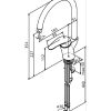 705751604 Damixa - Space køkkenarmatur med høj C-tud, krom cm GodrumsVVs.dk Damixa - Space køkkenarmatur med høj C-tud, krom