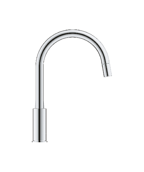 GROHE - BauEdge køkkenarmatur, højt udløb, C-tud med udtræk, krom