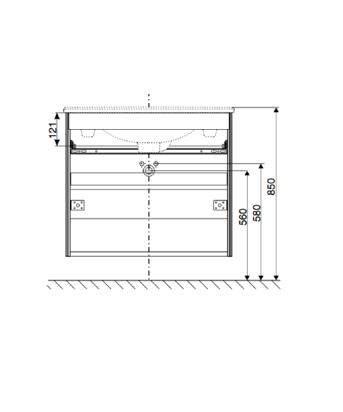 Ifö - Sense møbelpakke SDSPMP 60cm Compact, med Ifö Spira håndvask, hvid