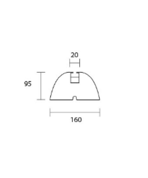 Altech - Basic montageblokke med aluskinne, 600 x 160 x 95 mm, bæreevne 400 kg