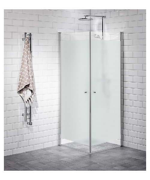Alterna - Vetro brusedør, svingdør, lige 1 dør, hærdet silkemat glas, 200cm