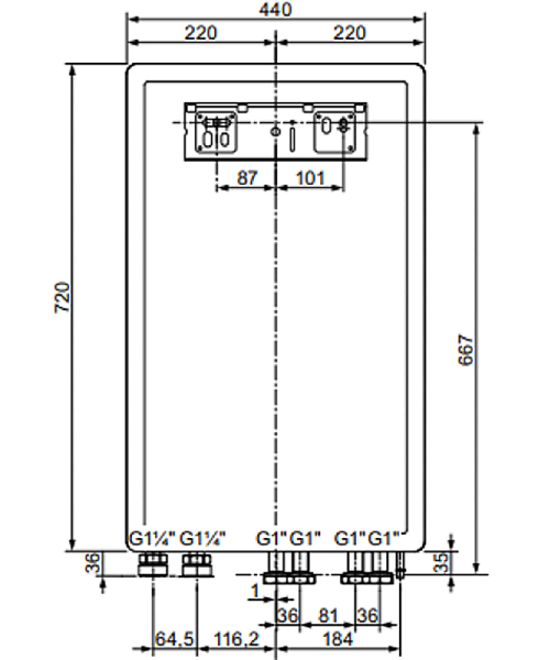 Vaillant - VWZ MEH 97/6 MB2 hydraulisk varmepumpe modul (til aroTHERM VWL 35 - 125/6 A)