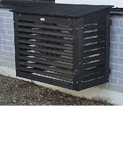 Varmepumpeskjuler - til luftluft varmepumpe, sort 1 Altech - varmepumpeskjuler til luft/luft varmepumpe, sort