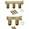 Altech - Push fordelerrør 3/4" med 1/2", 15mm (til PERT-Pex rør)