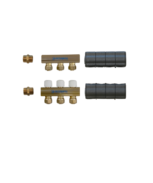 Altech - udvidelse til gulvvarme 3/4", kredse med isolering (til bundmodul og skaktløsning)