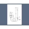 Danfoss - AVTB serviceelement, 20-60°C, føler Ø 9,5 x 180mm, 2 m, 003N0130