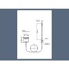 Danfoss - AVTB serviceelement, 30-100°C, føler 9,5 x 150mm, 2,3 m, 003N0131