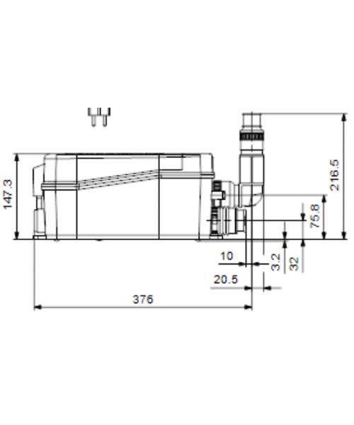 Grundfos - Sololift2 D-2 afløbspumpe til gråt spildevand