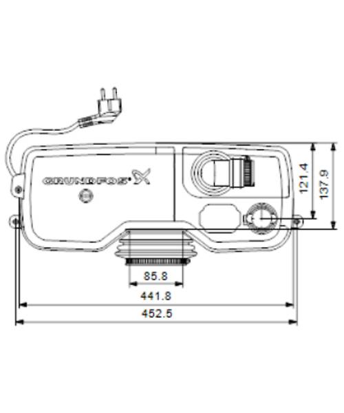 Grundfos - Sololift2 WC-1 afløbspumpe til toilet