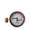 Erik Færgemann - termo-manometer Ø80mm, 1/2'' (bag), 0-4 bar, 20-120 °C