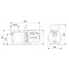 Grundfos - JP 5-48 horisontal selvansugende jetpumpe, 1x230V 50Hz 1,5m SCHUKO HU