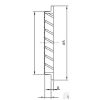 Altech - jalousirist rund aluminium med galvaniseret net