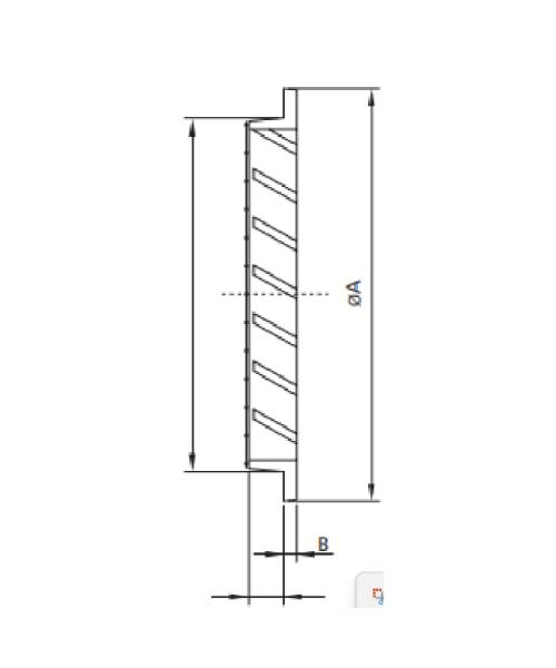 Altech - jalousirist rund aluminium med galvaniseret net