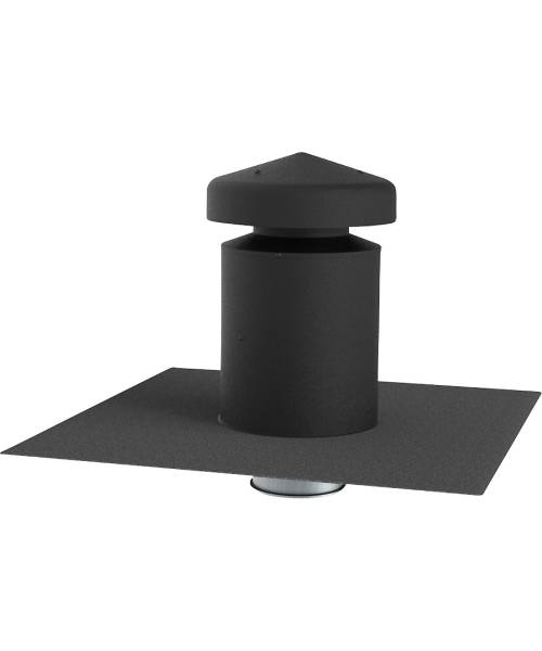 Altech - ventilationshætte Ø160, hældningstag 0-5grader, til tagpap med 50 mm isolering