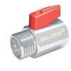 Broen - Ballofix kuglehane med håndtag muffe/nippel, 1/2"