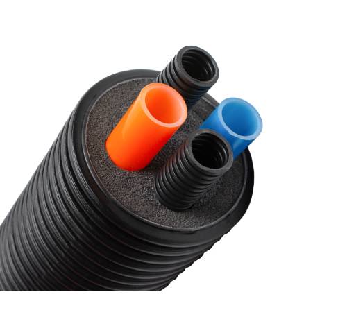 Præ-isoleret rør DOUBLE VP 140/2x32H+2x32E, 15m