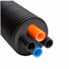 Præ-isoleret rør, varmerør Præ-isoleret rør DOUBLE VP 140/2x32H+2x32E, 15m