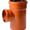 Ostendorf Kunststoffe grenrør PVC 88gr Ostendorf Kunststoffe - grenrør med 2 muffer, PP, 88°, rød