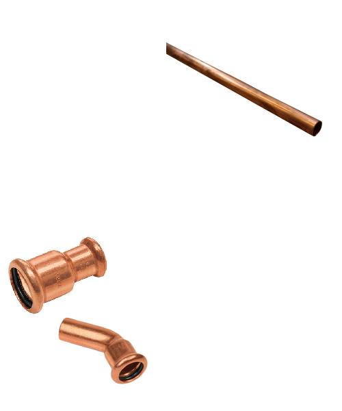 Altech - 3/4" fordelerrør med 2x1/2" studse, 15 mm