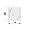LAUFEN - Jika Clear spejl med LED lys, 70x81cm
