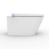 BERNSTEIN - douchetoilet Basic 1102 med sanitetsmodul 805, sort, sæt