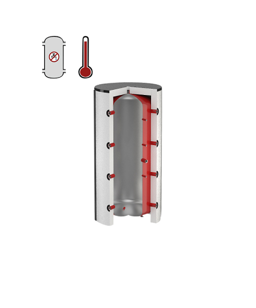 Flamco Flextherm PS 300 Bufferbeholder, 300 l, 107,1 W, 1 12'', 3 bar Flamco - Flextherm PS 300, bufferbeholder, 300l, 107,1W, hvid