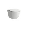 Laufen - Pro Rimless hængeskål til vægmontering, sæde med softclose, quick release, 530x340x360mm, hvid, sampak