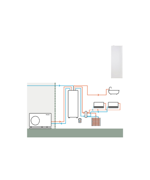 Panasonic - PAW-BTANK100L bufferbeholder, 100l, 55W, 3bar
