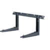 Altech ECO 140 Black vægkonsol, Bæreevne 140 kg, H 420 mm, D 465 mm, L 800 mm, med vibrationsdæmpere, sort RAL 7016 Altech - 140 ECO vægkonsol, bæreevne 140 kg, inkl. vibrationsdæmpere, sort
