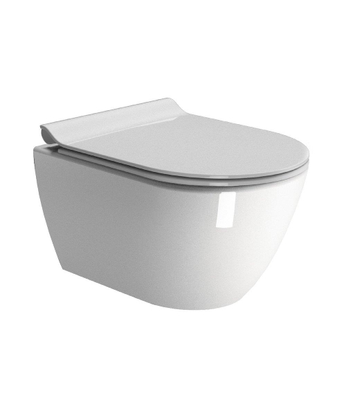 GSI Pura vægtoilet 50x36cm med swirlflush GSI Pura hængeskål 50x36cm med swirlflush
