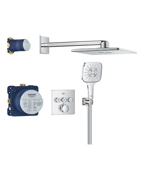 Grohe Grohtherm SmartControl indbygningsbrusesystem Grohe - Grohtherm SmartControl indbygningsbrusesystem, sampak, krom