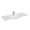 Alterna Luxor vask 120 cm til Luxor vaskeskab, hvid