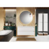 Alterna Luxor vaskeskab 120 cm uden vask, mat hvid
