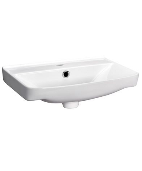 Alterna Picto håndvask 57cm firkantet med overløb 570x420x150mm