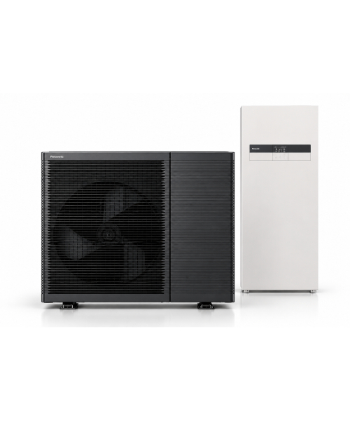 Panasonic 7kW varmepumpe luft til vand, L-gen, R290, 2-i-1 sæt