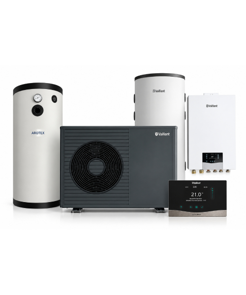 Vaillant aroTHERM PLUS upgrade 7kW varmepumpe luft til vand med hydraulikmodul, 5-i-1 sæt