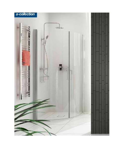 A-collection Azur brusesystem, håndbruser ø100mm, hovedbruser ø300mm
